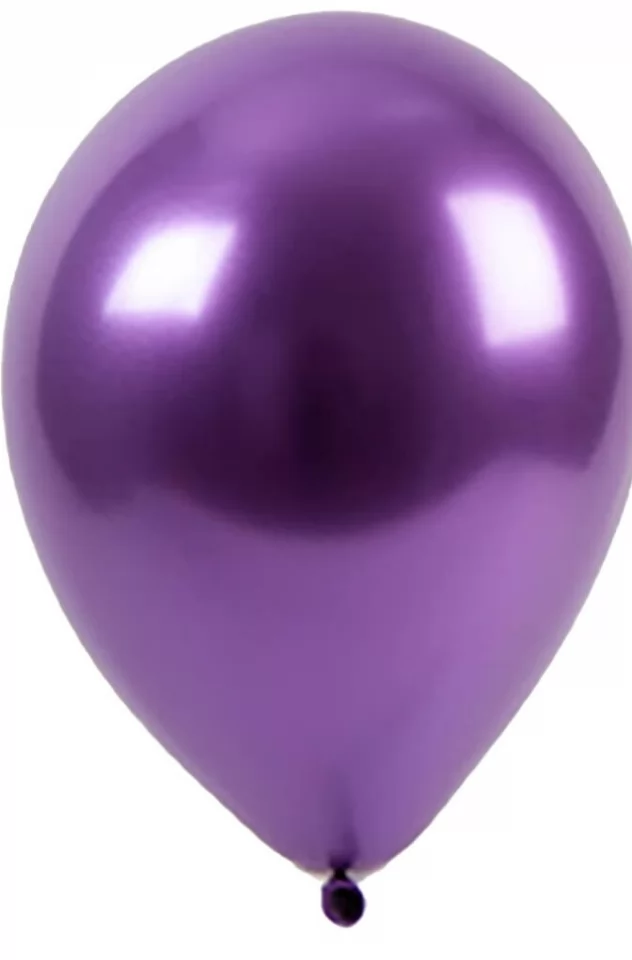 Фиолетовые хромированные шары